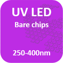 UV LED - Bare chips - 250-400nm