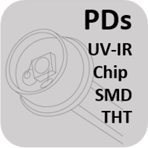PDs - UV-IR Chip, SMD and THT