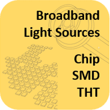 Broadband Light Sources - Chip, SMD and THT